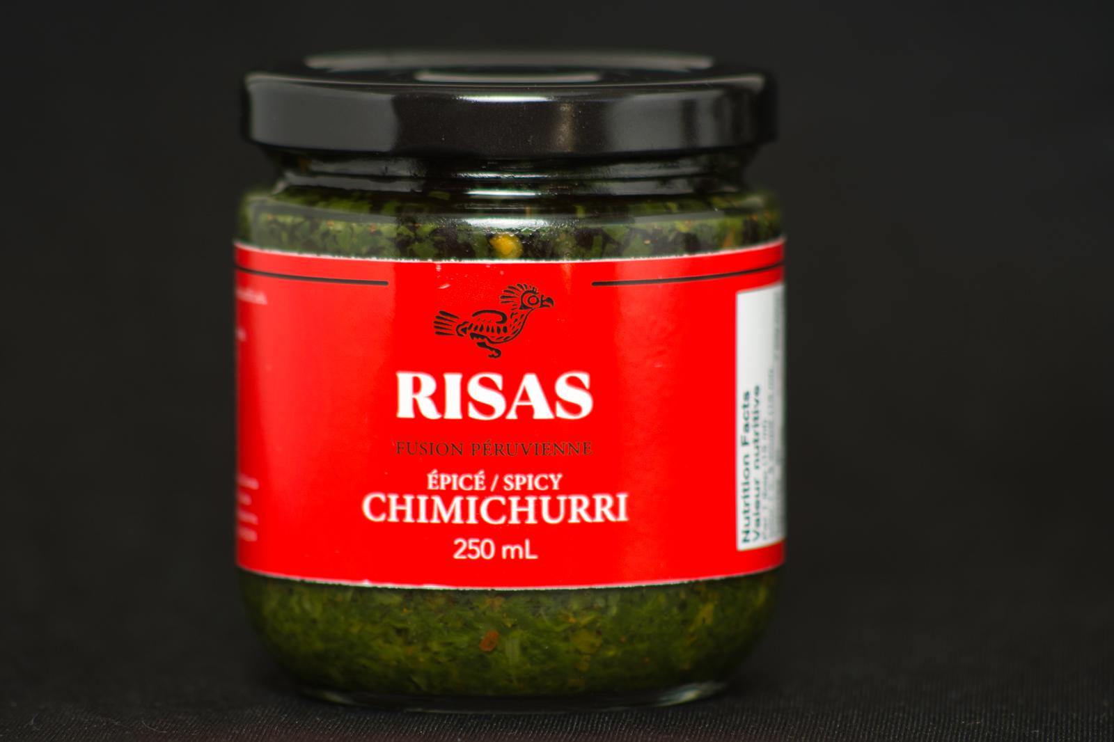 RISAS Spicy Chimichurri, 250 mL jar